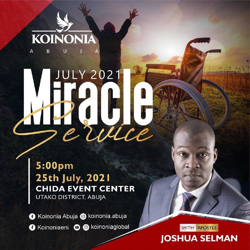 KOINONIA MIRACLE SERVICE JULY 2021