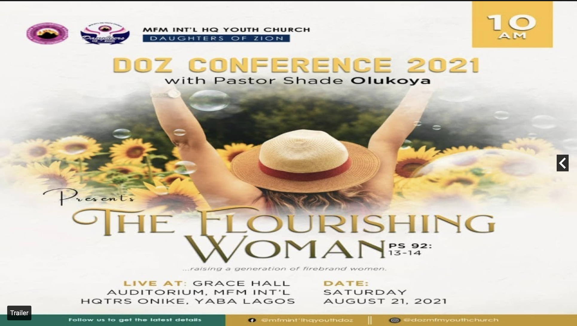 MFM DAUGHTERS OF ZION CONFERENCE 2021
