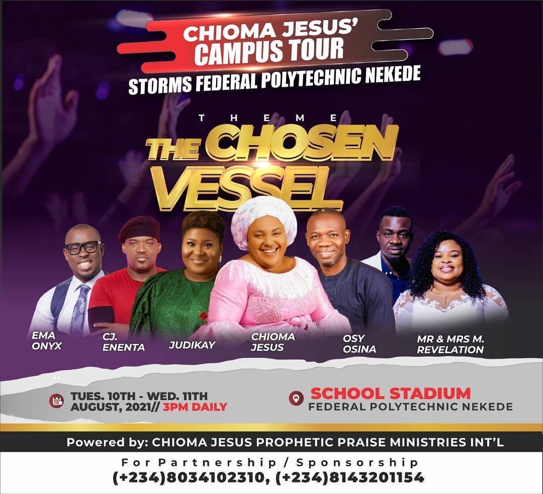 CHIOMA JESUS CAMPUS TOUR AUGUST 2021