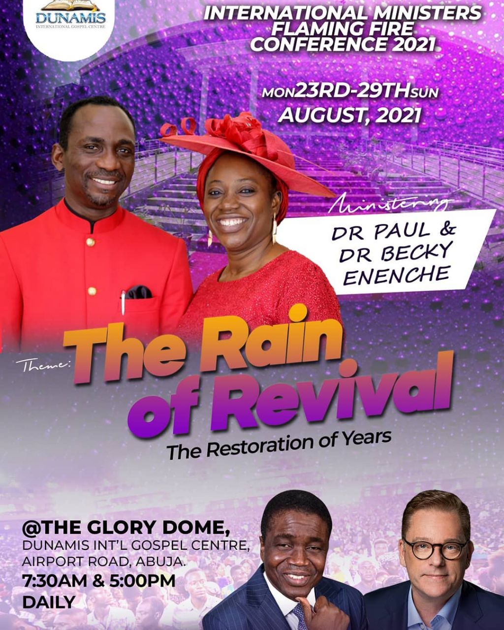 DUNAMIS INTERNATIONAL MINISTER'S FLAMING FIRE CONFERENCE 