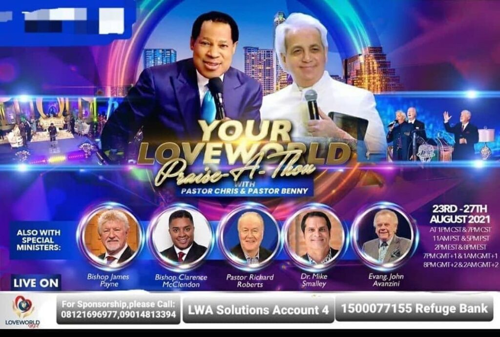 Your Love World Praise-a-thon With Pastor Chris and Benny
