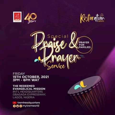 TREM SPECIAL PRAISE & PRAYER SERVICE FOR FAMILIES