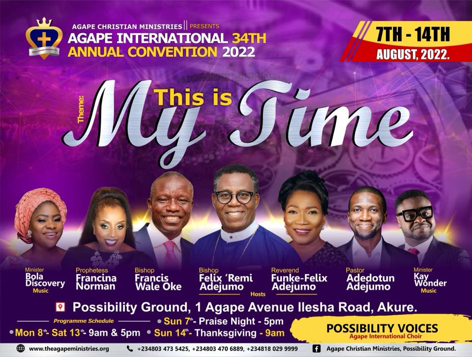 AGAPE INTERNATIONAL CONVENTION AUGUST 2022