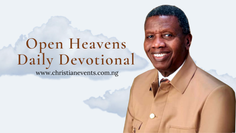 Pastor Adeboye's daily devotional