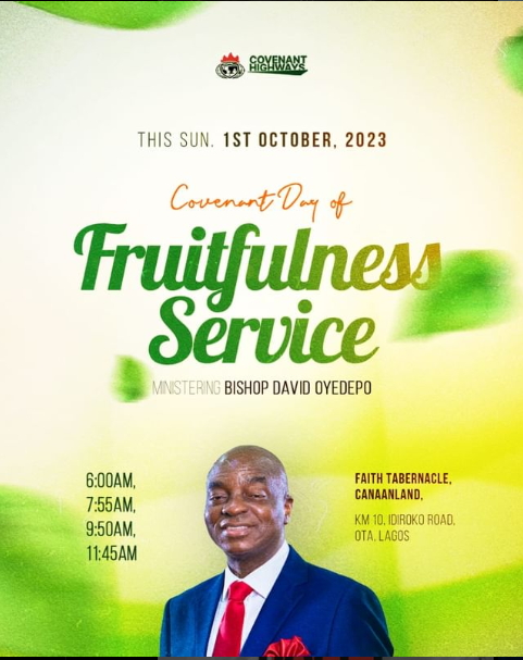 Covenant Day of fruitfulness