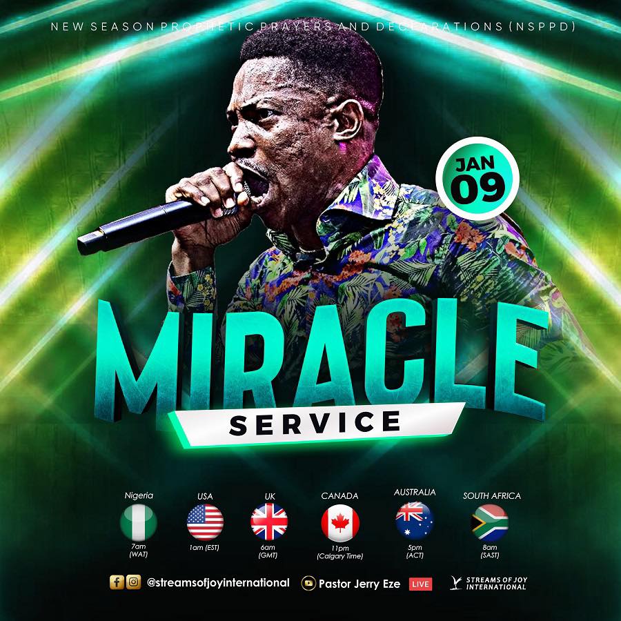 NSPPD Live Miracle Service Monday 9th January 2023