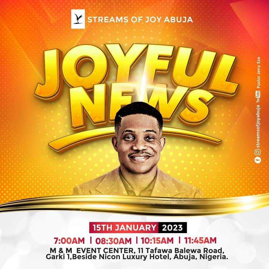 Streams of Joy Sunday service 15th January 2023