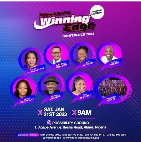 Women on the winning edge Conference 2023 with Rev. Funke Adejumo