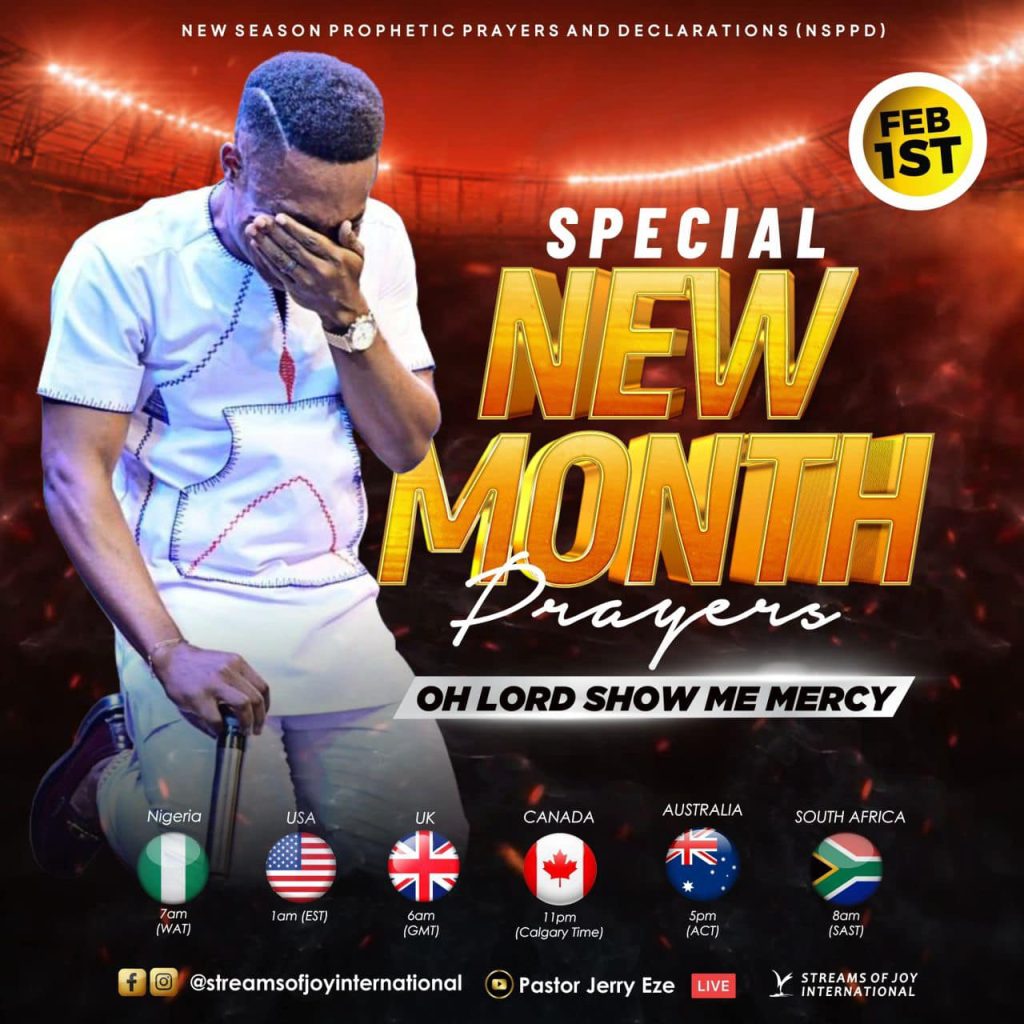 NSPPd Special new month Prayers 1st February 2023