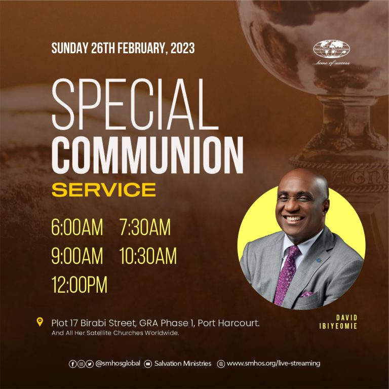 Salvation Ministries Special Communion Service 2023