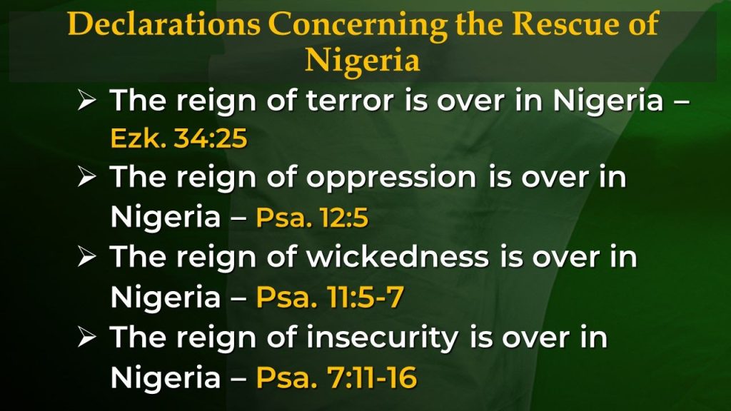 Declarations Concerning the Rescue of Nigeria