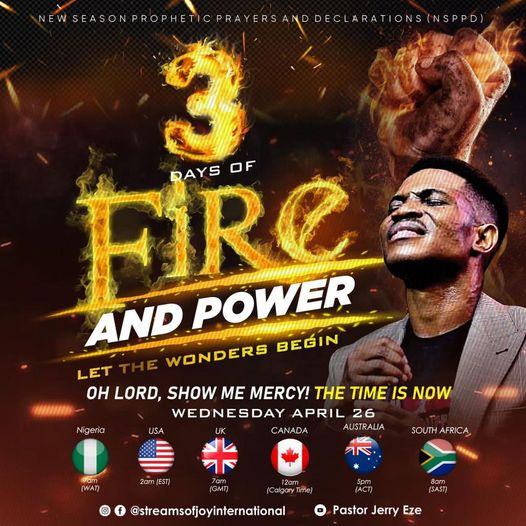 NSPPD LIVE 26TH APRIL 2023 DAILY PRAYER & DEVOTIONAL WITH JERRY EZE