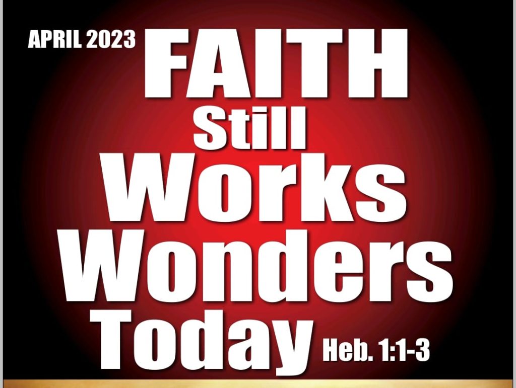 WINNERS CHAPEL THEME OF THE MONTH APRIL 2023 PROPHECTIC FOCUS, BOOKS