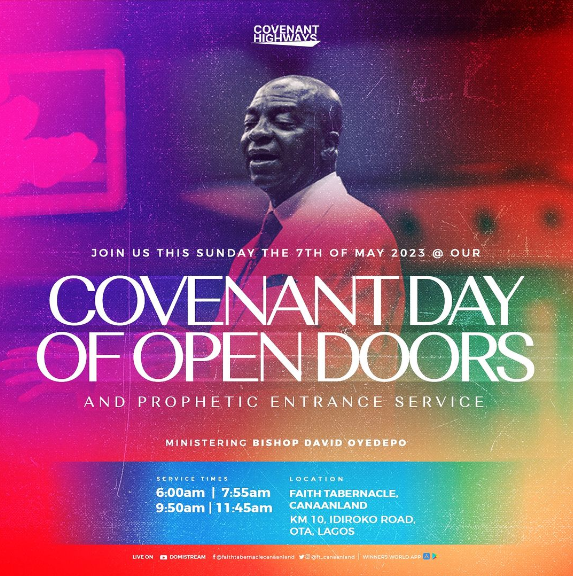 Covenant Open Doors WInners Chapel Sunday Services