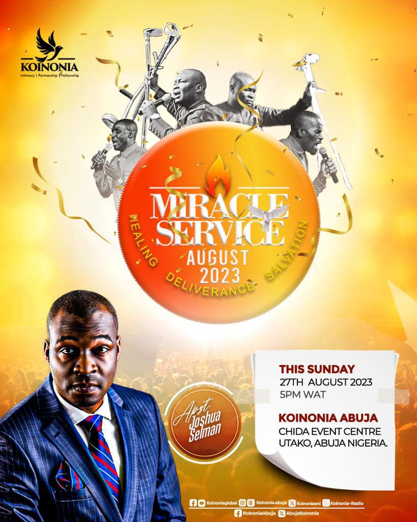 Koinonia sunday service 27th August 2023