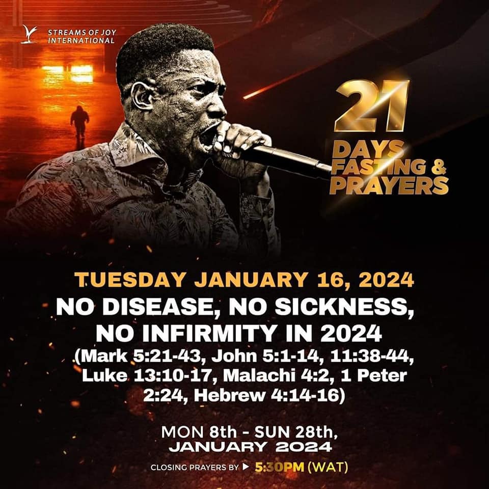 NSPPD 21 Days FASTING & Prayer Tuesday 16th January 2024 Prayer Points & Declarations